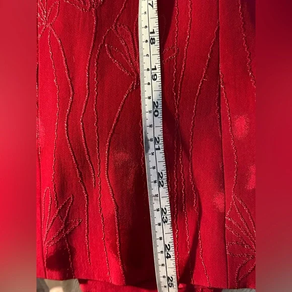 Albert Nipon Vintage Jacquard Embroidered Blazer - Picture 10 of 10